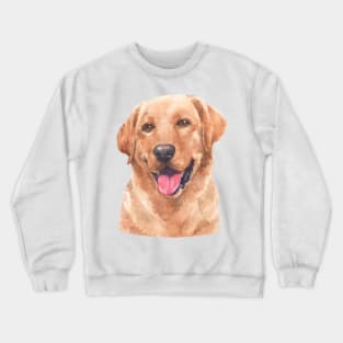 Beautiful Labrador Retriever Watercolor Art Crewneck Sweatshirt